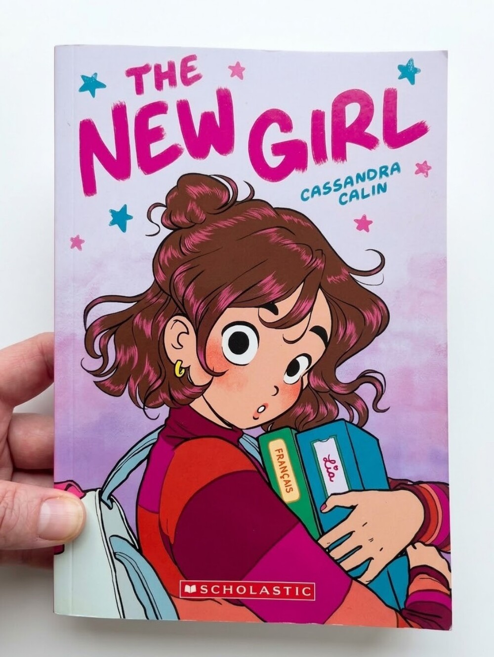 Scholastic Pink "The New Girl" Kids Graphic Novel